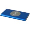 Juice 4000 mAh Type-C recycled aluminium wireless power bank  in Royal Blue