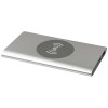 Juice 4000 mAh Type-C recycled aluminium wireless power bank  in Silver