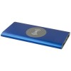 Juice 8000 mAh Type-C recycled aluminium wireless power bank in Royal Blue