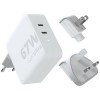 Xtorm XVC2067 GaN Ultra 67W travel charger with 100W USB-C PD cable in White
