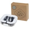 Baekdu wired Type-C headset with recycled plastic storage box in Solid Black