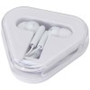 Rebel earbuds with recycled plastic storage box in White