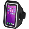 Haile reflective smartphone bracelet with transparent cover in Solid Black