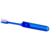 Trott travel-sized toothbrush in transparent-royal-blue