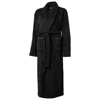 Barlett men's bathrobe in black-solid