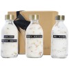 Wellmark Just Relax 3-piece 200 ml bath salt gift set in Transparent Clear