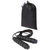 Austin soft skipping rope in recycled PET pouch in Solid Black