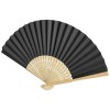 Carmen hand fan in Solid Black