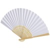 Carmen hand fan in White