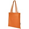 Zeus GRS recycled non-woven convention tote bag 6L in Orange