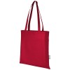 Zeus GRS recycled non-woven convention tote bag 6L in Red