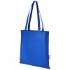 Zeus GRS recycled non-woven convention tote bag 6L in Royal Blue