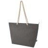 Panama GRS recycled beach cooler tote bag with cord handles 23L in Grey