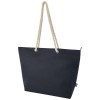 Panama GRS recycled beach cooler tote bag with cord handles 23L in Navy