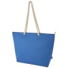 Panama GRS recycled beach cooler tote bag with cord handles in Royal Blue