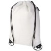 Evergreen GRS recycled non-woven drawstring bag 5L in White