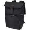 Rhine 15” GRS recycled rolltop backpack 18L in Solid Black