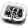 Sargas earbuds with microphone in black-solid