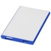 Slim credit card power bank 2000 mAh in white-solid-and-royal-blue