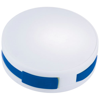 Round 4-port USB hub in white-solid-and-royal-blue