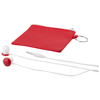Star lightweight earbuds in red-and-white-solid