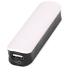 Edge 2000 mAh power bank in white-solid-and-black-solid
