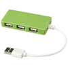 Brick 4-port USB hub in lime
