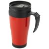 Daytona 440 ml insulated mug in red-and-black-solid