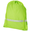 Premium reflective drawstring backpack in neon-yellow