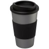 Americano® 350 ml insulated tumbler with grip in Silver_black