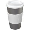 Americano® 350 ml insulated tumbler with grip in Silver_white