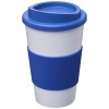 Americano® 350 ml insulated tumbler with grip in White_mid-blue