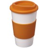 Americano® 350 ml insulated tumbler with grip in White_orange
