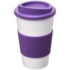 Americano® 350 ml insulated tumbler with grip in White_purple