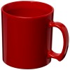 Standard 300 ml plastic mug in Red