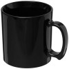 Standard 300 ml plastic mug in Solid Black