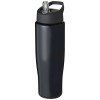 H2O Active® Tempo 700 ml spout lid sport bottle in Solid Black