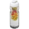 H2O Active® Base 650 ml flip lid sport bottle & infuser in Transparent