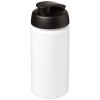 Baseline® Plus grip 500 ml flip lid sport bottle in White