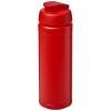 Baseline® Plus grip 750 ml flip lid sport bottle in Red