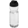 H2O Active® Eco Base 650 ml flip lid sport bottle in Transparent