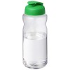 H2O Active® Big Base 1 litre flip lid sport bottle in Green
