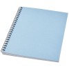 Desk-Mate® A5 colour spiral notebook in Light Blue