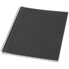Desk-Mate® A5 colour spiral notebook in Solid Black