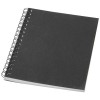 Desk-Mate® A6 colour spiral notebook in Solid Black
