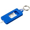 Kym recycled tyre tread check keychain in Blue