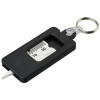 Kym recycled tyre tread check keychain in Solid Black