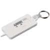 Kym recycled tyre tread check keychain in White