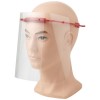 Protective face visor - Medium in Red