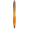 Curvy ballpoint pen in Orange